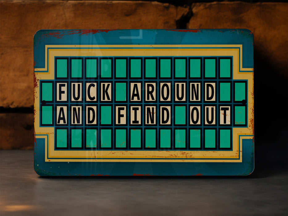 a close up of a sign on a table