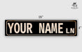 a sign that says your name ln on it