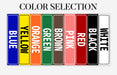 a row of books with the words color selection