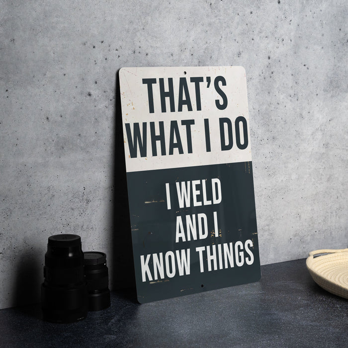 a sign that says, that's what i do i wild and i know
