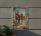 a sign on the side of a building that says desert journey