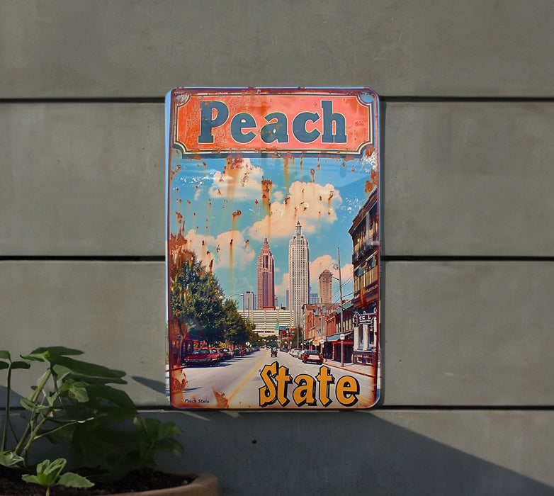 a sign that is on the side of a building