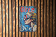 a sign on a wooden wall that says dive deep