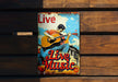a book with a picture of a man playing a guitar