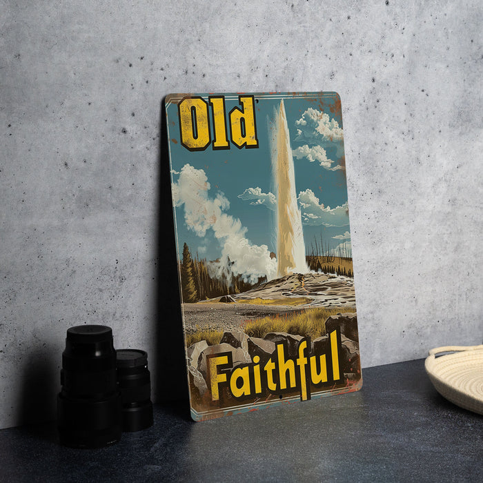 a picture of an old poster on a table