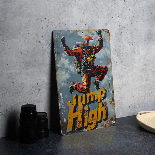 a painting of a man doing a jump on a skateboard
