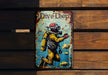 a painting of a man in a diving suit