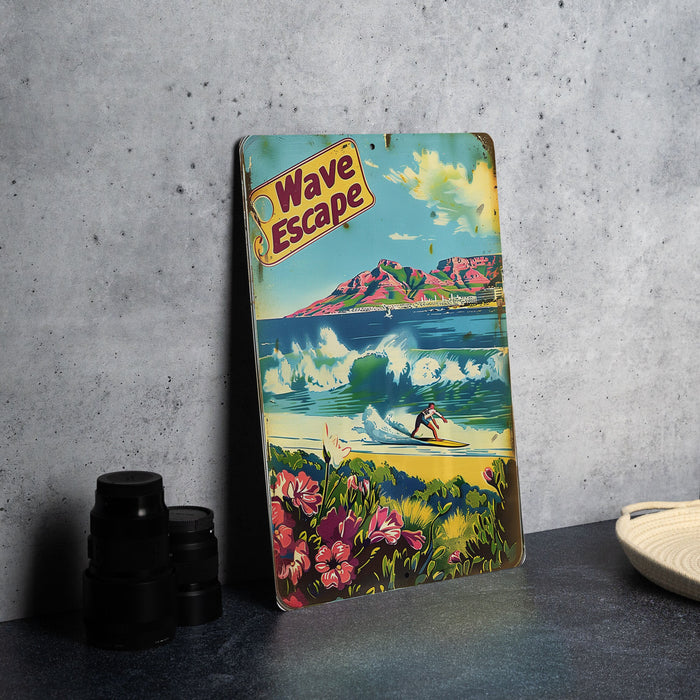 a picture of a surf board on a table