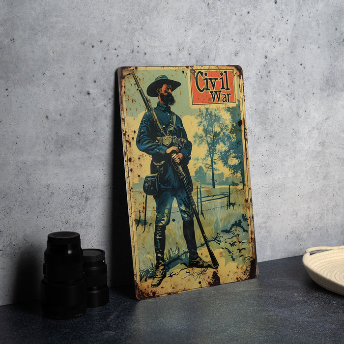 a picture of a man with a gun on a table