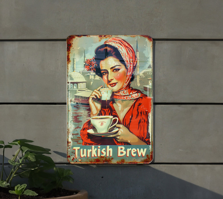 a picture of a woman holding a cup of coffee