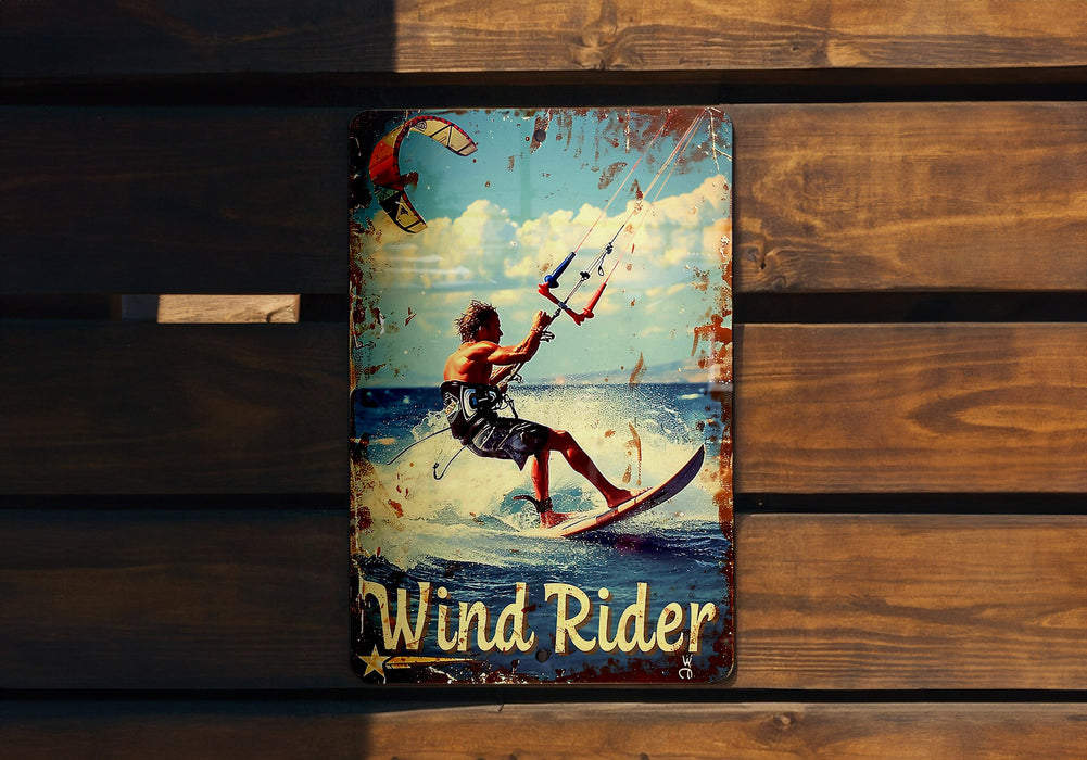 a picture of a man on a surf board
