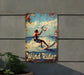 a sign on the side of a building that says wind rider