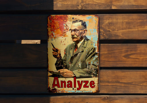 a sign with a picture of a man holding a gun