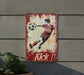a painting of a man kicking a soccer ball