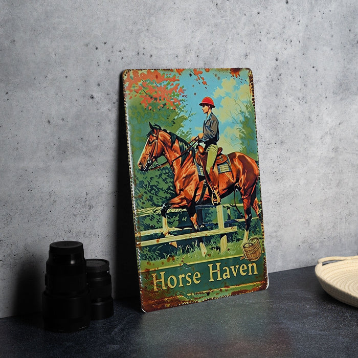 a picture of a man riding a horse