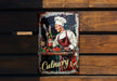 a sign on a wooden wall that says culinary art