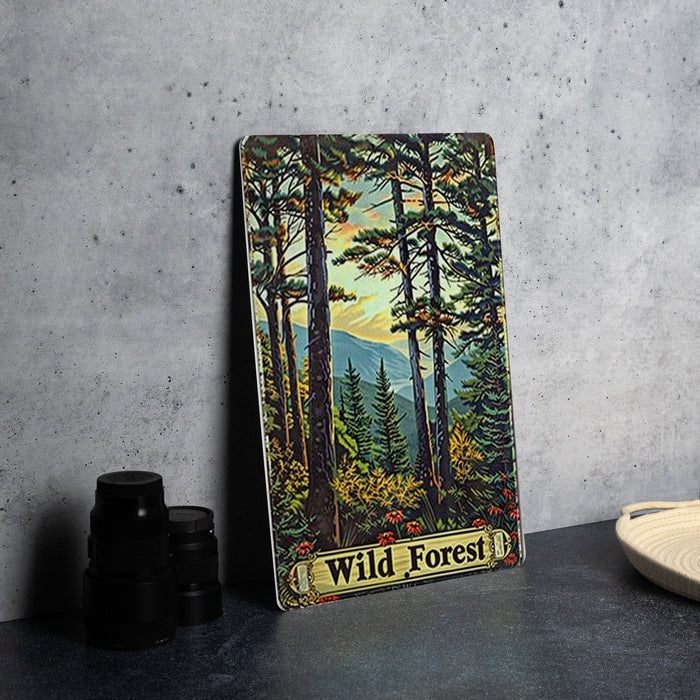 a picture of a forest with trees on it