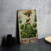 a picture of a woman in a green dress