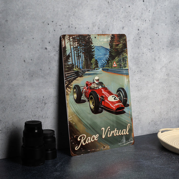 a picture of a race car driving down a road