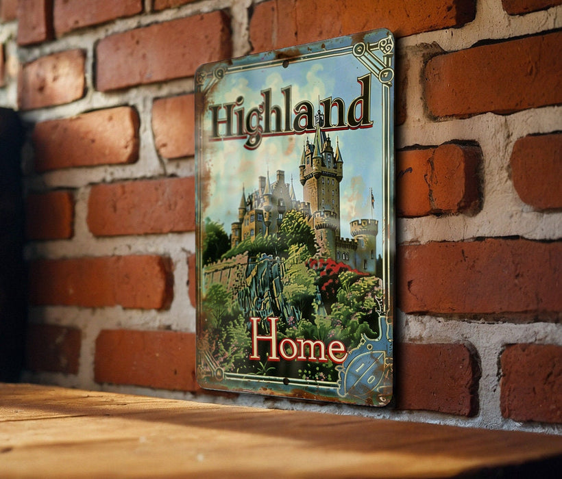 a picture of a castle on a brick wall