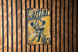 a sign on a wooden wall that says martial art