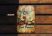 a cook passion sign hanging on a wooden wall