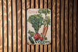 a sign on a wooden wall that says grow veggies