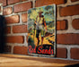 a red sands sign on a brick wall