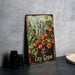 a picture of a city grow sign on a table