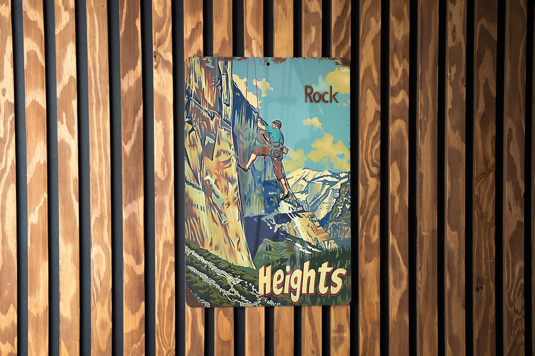 a wooden wall with a poster on it