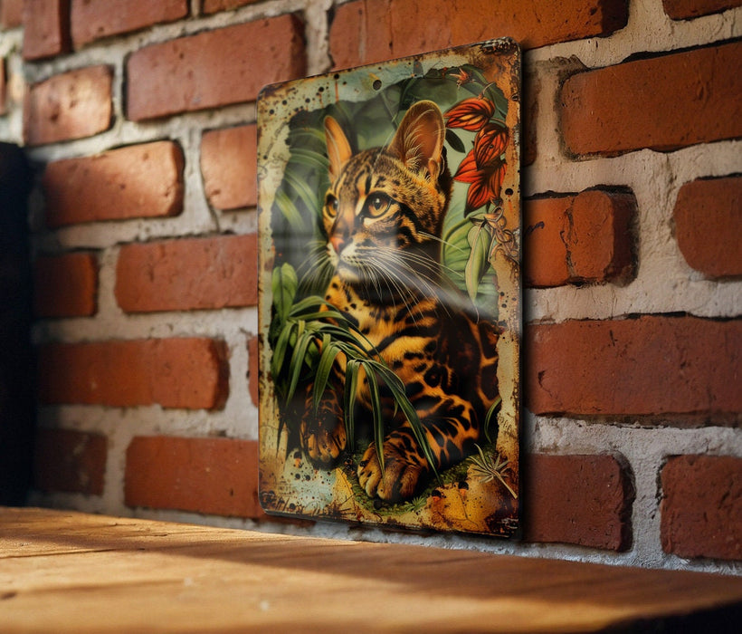 a picture of a cat on a brick wall