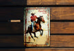 a picture of a cowboy riding a horse