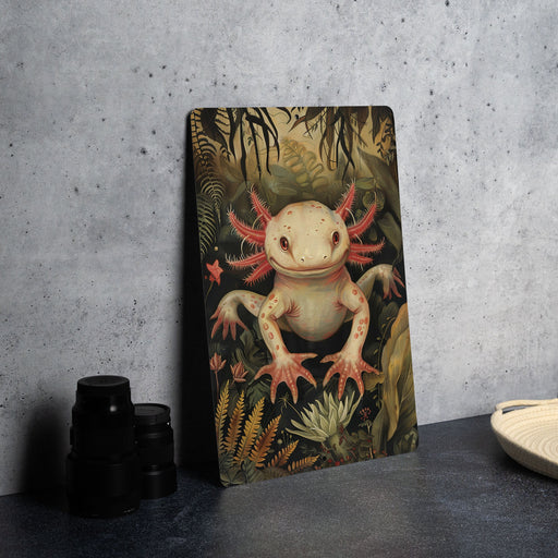 a picture of a frog on a table