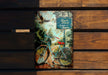 a picture of a bicycle on a wooden bench