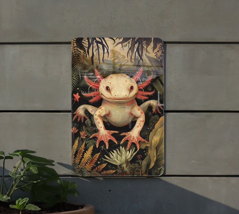 a picture of a frog on the side of a building