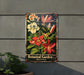 a picture of a botanical garden hanging on a wall