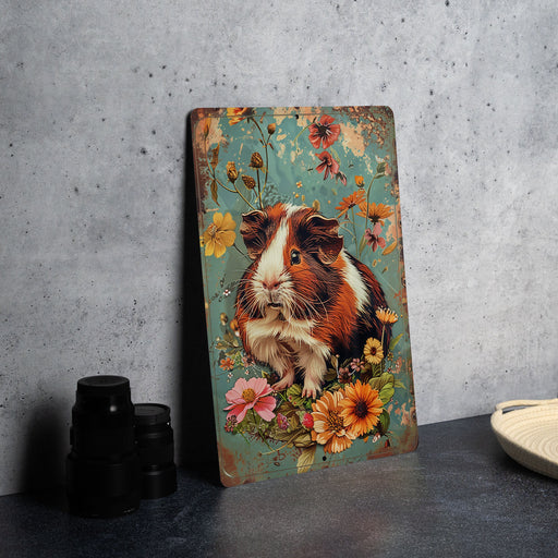 a picture of a guinea pig on a table