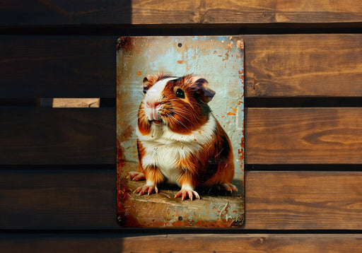 a picture of a brown and white guinea pig