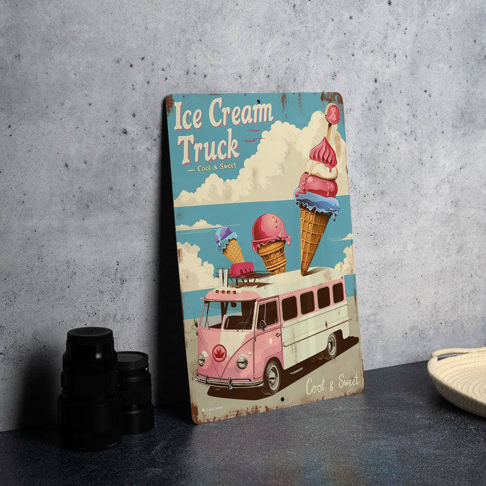 a picture of an ice cream truck on a table