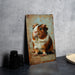 a picture of a guinea pig sitting on a table