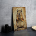 a picture of a rodent sitting on a table