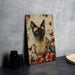 a picture of a siamese cat on a canvas