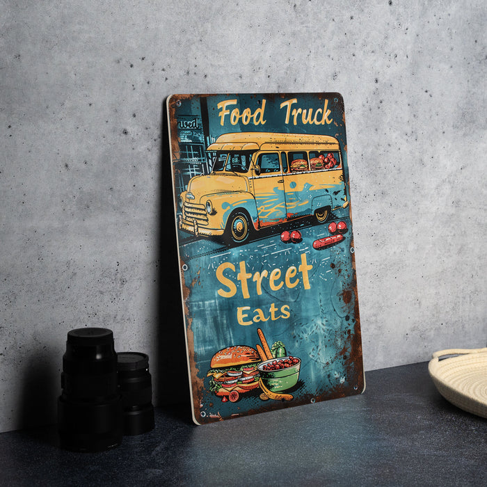 a sign that is sitting on a table