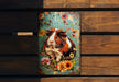 a picture of a guinea pig on a wooden bench