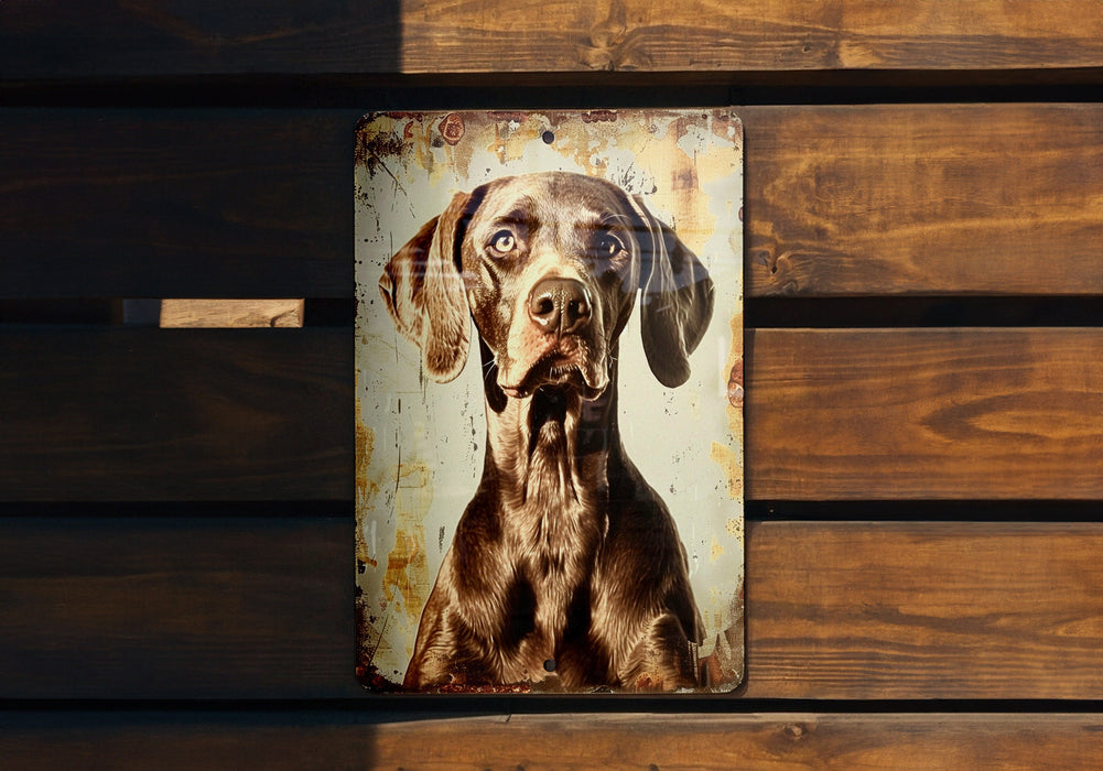 a picture of a dog on a wooden bench
