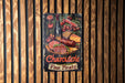 a sign on a wooden wall that says charlotte fine yeast