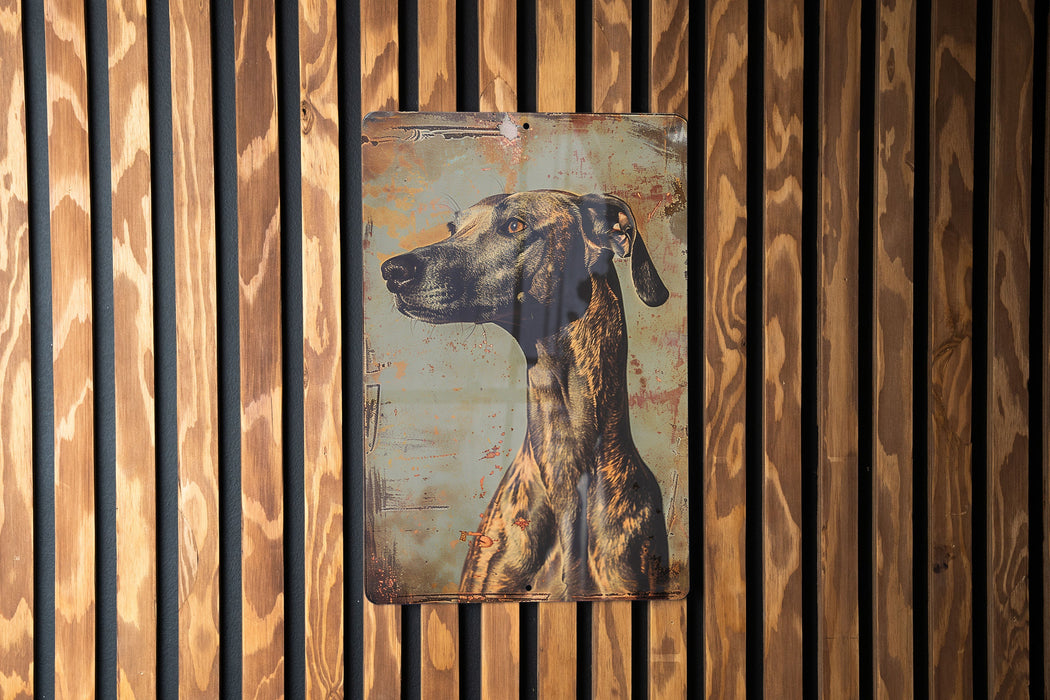 a picture of a giraffe on a wooden wall