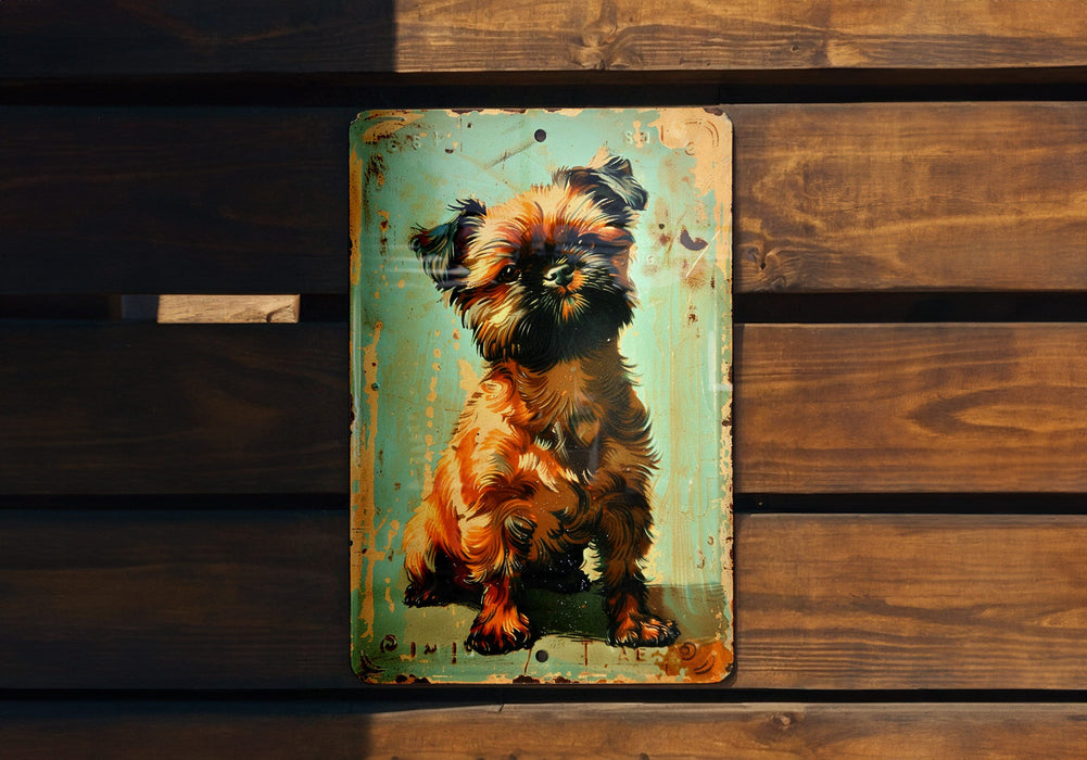 a picture of a dog on a wooden wall
