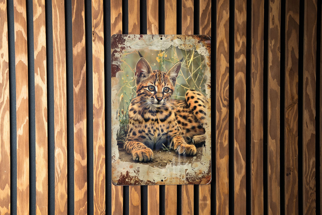 a picture of a cat on a wooden wall