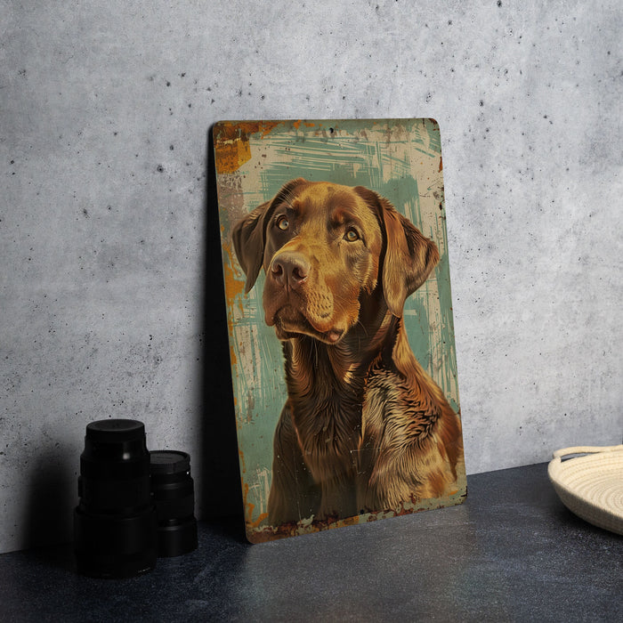 a painting of a dog and a cat on a table